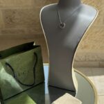 Gucci sterling Interlocking G pendant necklace and matching earring set