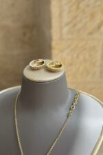 ⁦Gucci sterling Interlocking G pendant Gold set⁩ - الصورة ⁦3⁩
