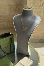 Gucci sterling Interlocking G pendant Gold set