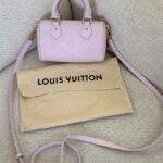 Louis Vuitton Nano Speedy handbag in a light pink Monogram