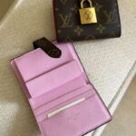 Louis Vuitton Low Key Compact Wallet Monogram canvas with a pink(M12048)