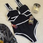 CHANEL New Black One-Piece Swimsuit