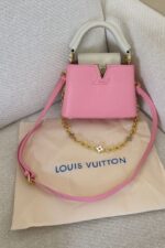 Louis Vuitton Capucines BB in Pink Taurillon leather 20