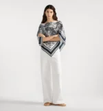 ⁦Toile de Jouy Sauvage Dior Silk Top Black⁩ - الصورة ⁦2⁩