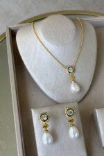Valentino Garavani VLogo Signature Pearl Drop Necklace & Earrings