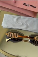 ⁦Miu Miu rimless sunglasses⁩ - الصورة ⁦5⁩