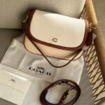 Coach Legacy Medium Colorblock Pebble Leather Shoulder Bag