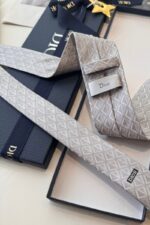Dior Grey Diamond Silk Tie - الصورة 6