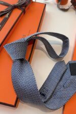 Hermès Faconnée H Silk Tie