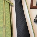Gucci Black GG Pattern Silk Tie