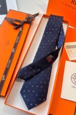 Hermès H Scintillant silk tie - الصورة 5