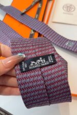 Hermès H Maillon Silk Tie Mr - الصورة 4