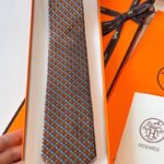 Hermès Silk Rope Hearts Tie Or
