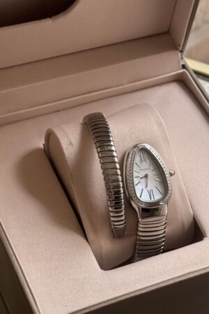 BVLGARI Serpenti Tubogas Watch Silver-wh
