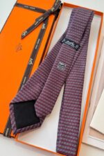 Hermès H Maillon Silk Tie Mr - الصورة 2