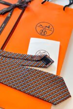 ⁦Hermès Silk Rope Hearts Tie Or⁩ - الصورة ⁦6⁩
